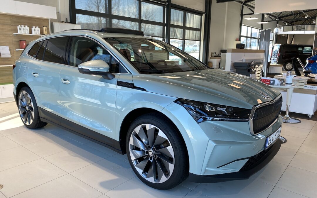 Skoda Enyaq på besøk annenhver uke