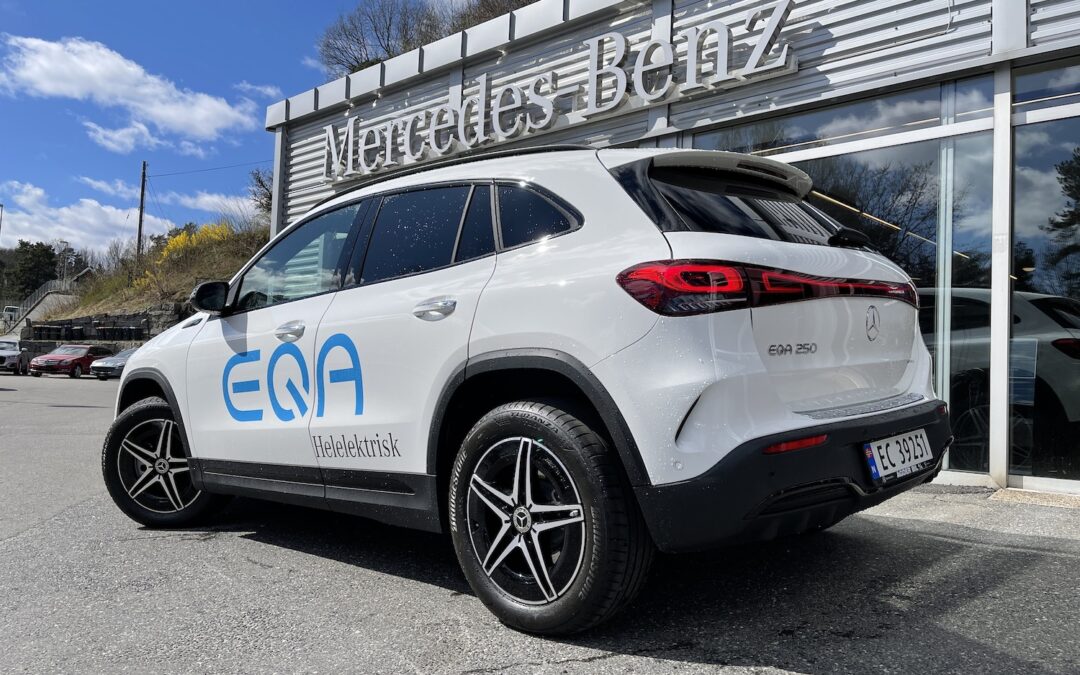 Nå er Mercedes-Benz EQA på plass i Arendal