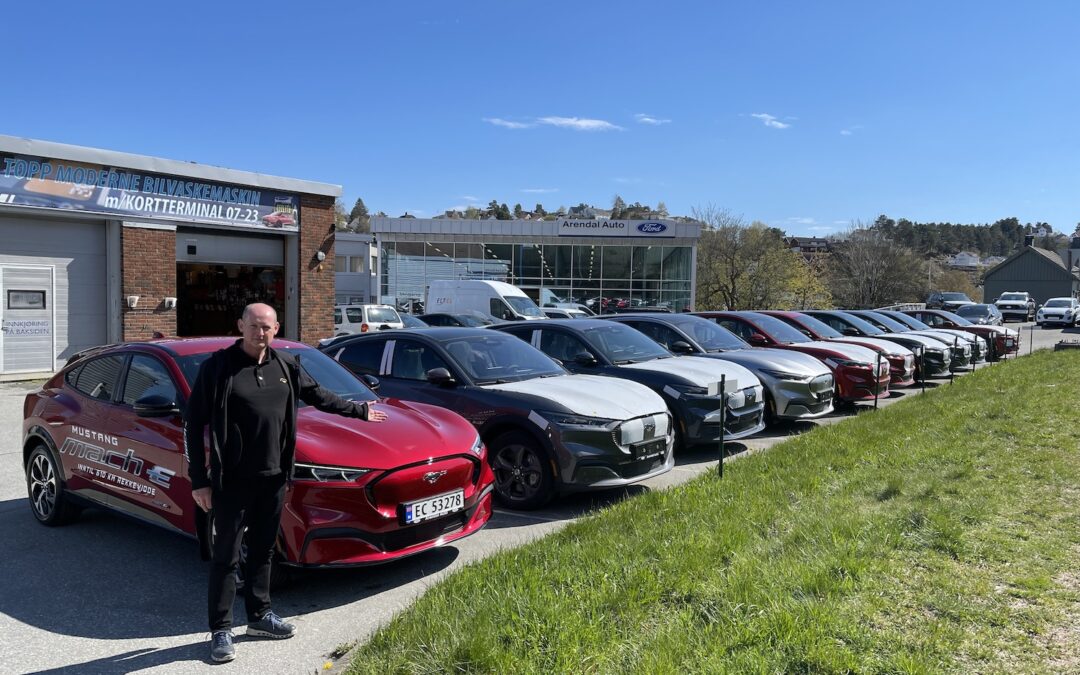 Mange utleveringer av Ford Mustang Mach-E