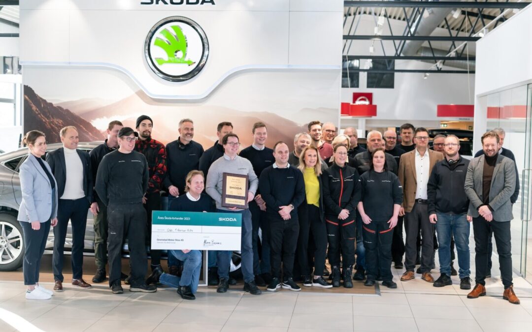 Norges beste Skodaforhandler 2023 – Gromstad Motor Stoa!